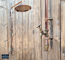 Load image into Gallery viewer, Single Feed Copper Hose Pipe Shower With Garden Tap