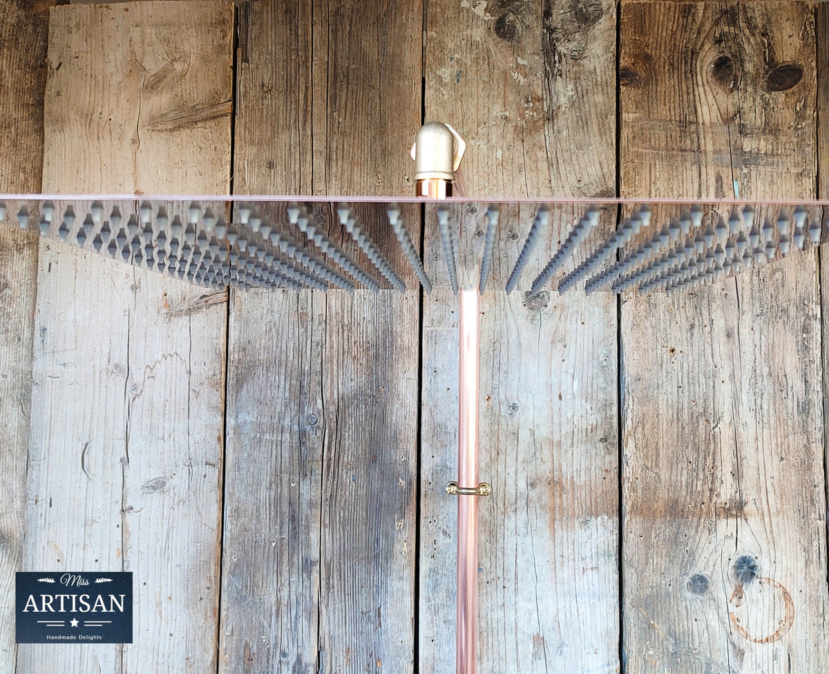 16 Inch Square Flat Double Copper Shower Heads Indoor Outdoor Use