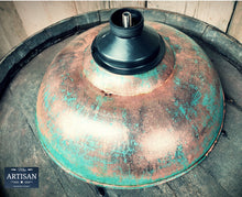 Load image into Gallery viewer, Rustic Old Verdigris Copper Sink Bowls With Strainers
