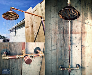 Thermostatic Copper Rainfall Shower