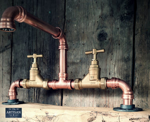 Copper Pipe Swivel Mixer Faucet Taps Brass