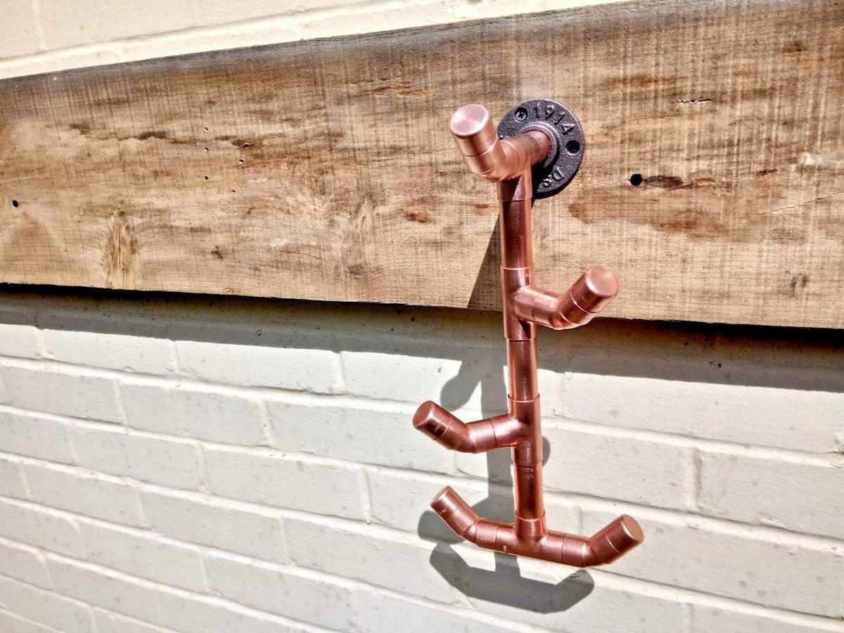 Copper Pipe Twisted Drop Hook Miss Artisan Ltd