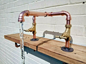 Copper Pipe Swivel Mixer Faucet Taps - Miss Artisan