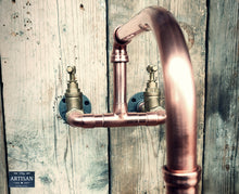 Load image into Gallery viewer, Wall Mounted Copper Pipe Mixer Tap Wide Reach