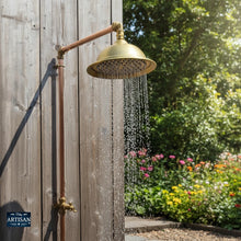 Load image into Gallery viewer, 8 Inch Brass Bell Shower Heads | 8 Inch Brass Bell Shower Heads - Indoor / Outdoor Use