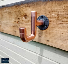 Load image into Gallery viewer, Copper Pipe J Hook