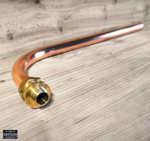 Load image into Gallery viewer, 22mm Curved Copper Shower Arm