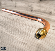 Load image into Gallery viewer, 22mm Curved Copper Shower Arm