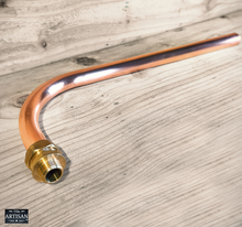Load image into Gallery viewer, 22mm Curved Copper Shower Arm