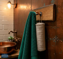Load image into Gallery viewer, Double Angled Copper Pipe Hook