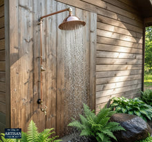 Load image into Gallery viewer, Single Feed Shower With Outside Hose Pipe Tap Faucet