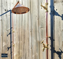 Load image into Gallery viewer, Single Feed Shower With Garden Tap And Down Pipe