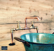 Load image into Gallery viewer, Copper Pipe Mixer Taps - Swivel Spout