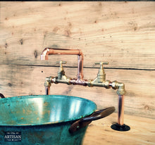 Load image into Gallery viewer, Copper Pipe Mixer Taps - Swivel Spout