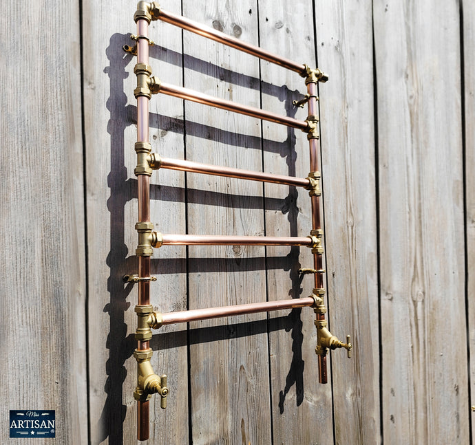 Copper And Brass Radiator With Brass Handles