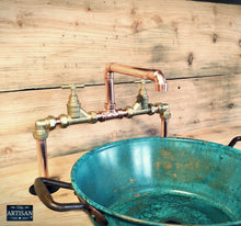 Load image into Gallery viewer, Copper Pipe Mixer Taps - Swivel Spout