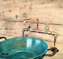Load image into Gallery viewer, Copper Pipe Mixer Taps - Swivel Spout