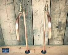 Load image into Gallery viewer, Freestanding Copper Sink Bath Tap Faucets - Pair