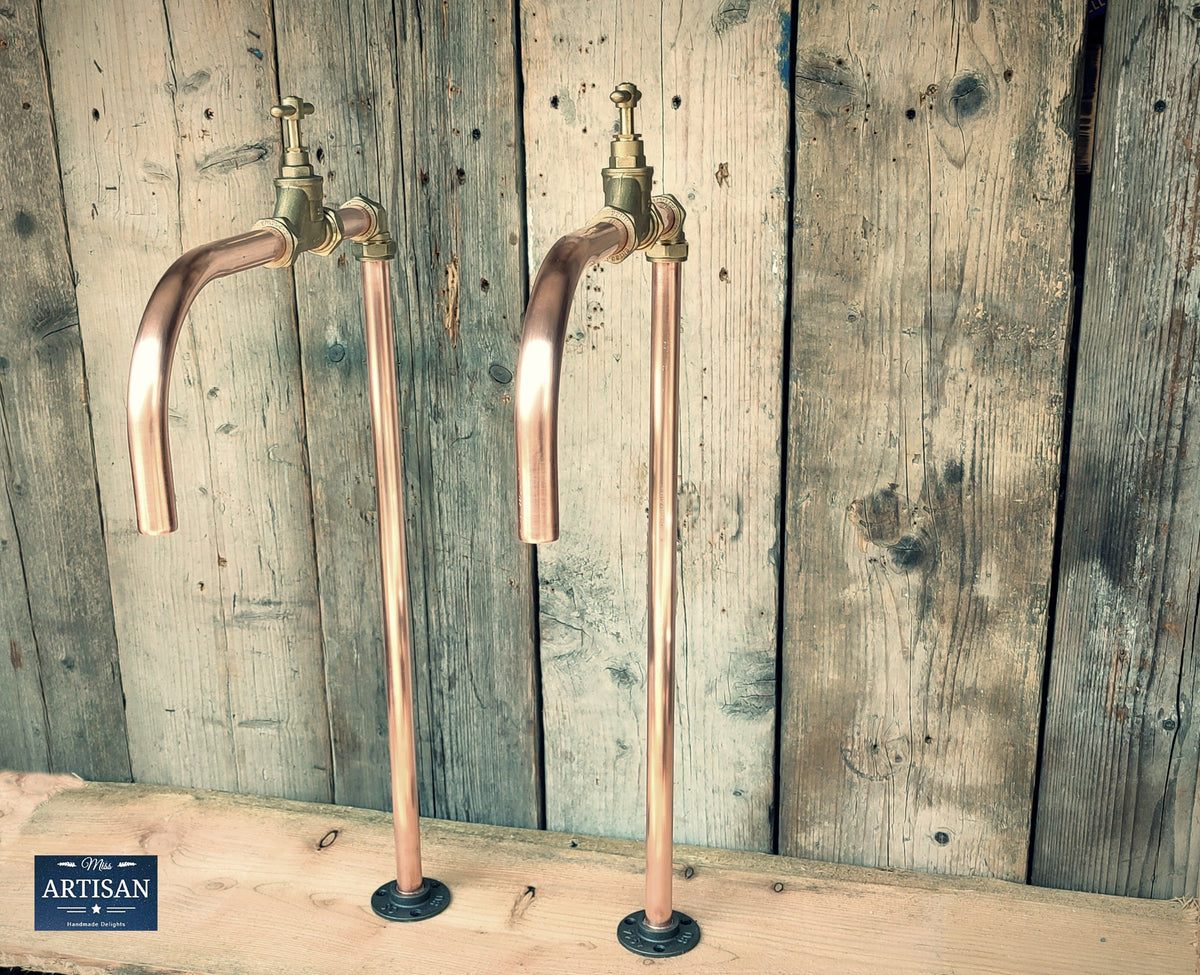 Outdoor / Indoor Copper Pipe Mixer Tap Faucet With Hand Sprayer – Miss ...
