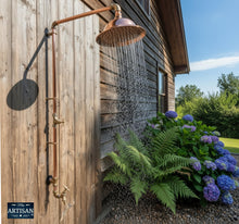 Load image into Gallery viewer, Single Feed Shower With Outside Hose Pipe Tap Faucet
