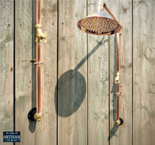 Load image into Gallery viewer, Single Feed Copper Rainfall Shower