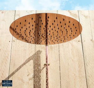 Large 16 Inch Round Flat Double Copper Shower Heads