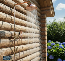 Load image into Gallery viewer, Single Feed Hose Pipe Shower With Lower Tap And Hand Sprayer