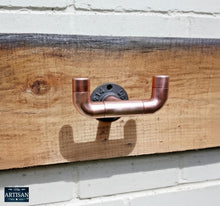 Load image into Gallery viewer, Double Copper Pipe Hook