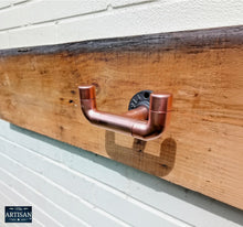 Load image into Gallery viewer, Double Copper Pipe Hook