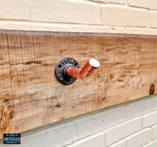 Load image into Gallery viewer, Angled Copper Pipe Hook