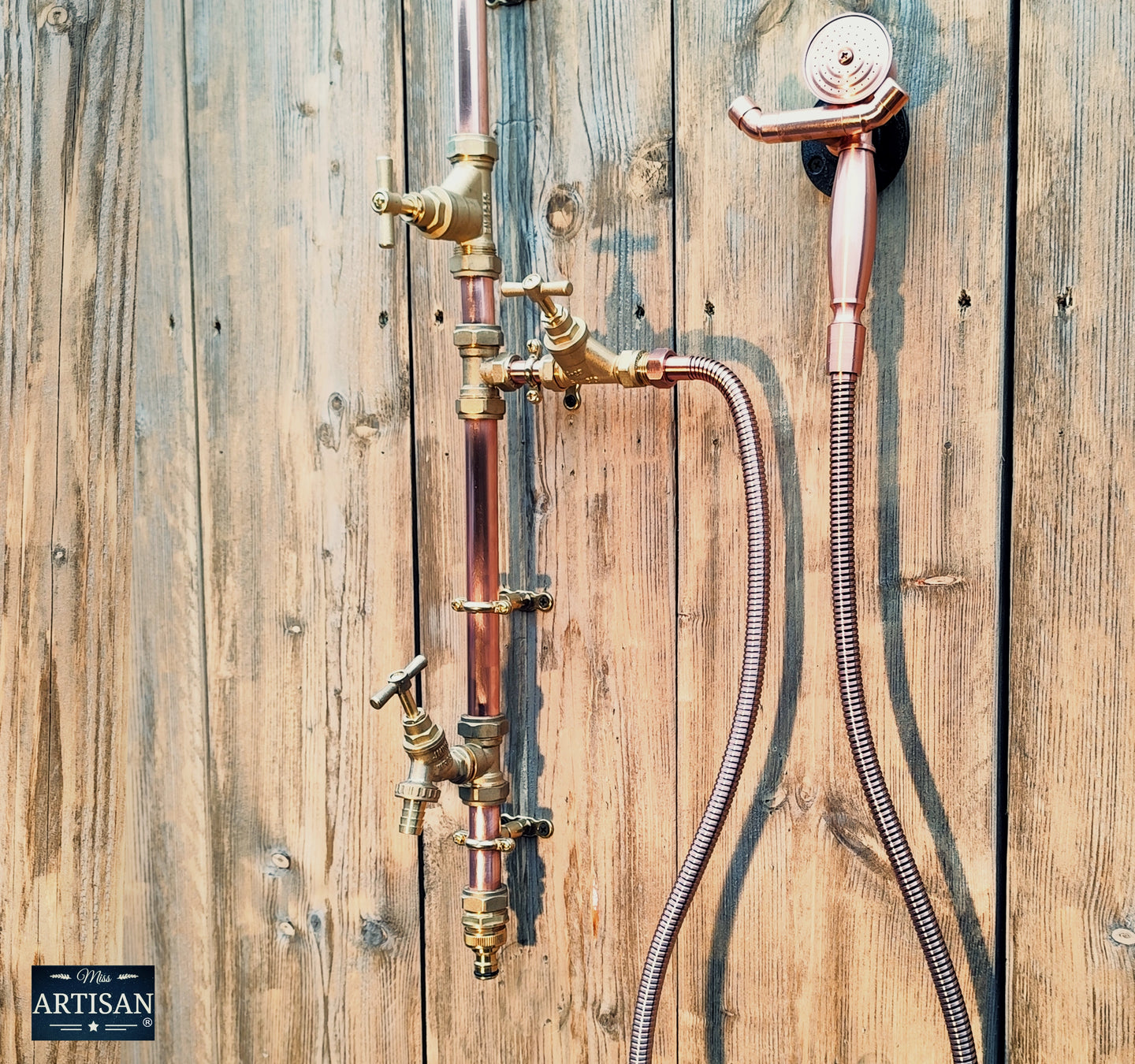 Single Feed Hose Pipe Shower With Lower Tap And Hand Sprayer