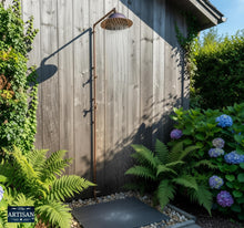 Load image into Gallery viewer, Single Feed Shower With Garden Tap And Down Pipe