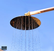 Laden Sie das Bild in den Galerie-Viewer, Space Saving Flat Copper Shower Head 8 Inch