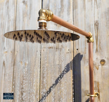 Laden Sie das Bild in den Galerie-Viewer, Space Saving Flat Copper Shower Head 8 Inch