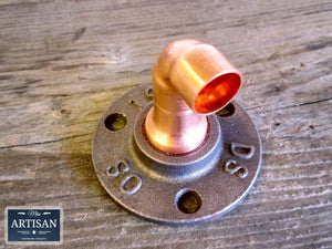15m Copper Pipe Elbow Flange - Miss Artisan