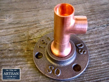 Load image into Gallery viewer, 15m Copper Pipe Side Tee Flange - Miss Artisan
