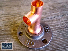 Load image into Gallery viewer, 15m Copper Pipe Side Tee Flange - Miss Artisan