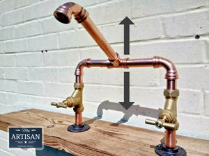 Copper Pipe Swivel Mixer Faucet Taps - Miss Artisan
