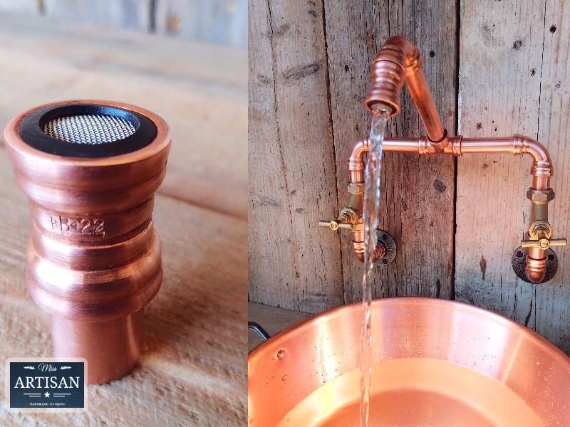 22mm Copper Aerators - Fits All Our Copper Pipe Taps - Miss Artisan