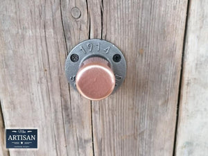 Copper Pipe Knob Handles - Miss Artisan