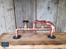 Load image into Gallery viewer, Outdoor / Indoor Copper Pipe Swivel Mixer Faucet Taps - Black Handles - Miss Artisan