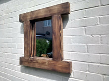 Load image into Gallery viewer, Reclaimed Solid Wood Rustic Mirror - Style 5 - Miss Artisan