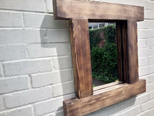 Load image into Gallery viewer, Reclaimed Solid Wood Rustic Mirror - Style 5 - Miss Artisan