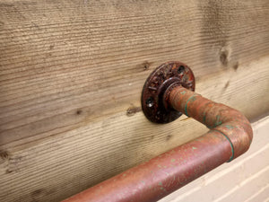 Rusty Old Copper Towel Rail - Miss Artisan