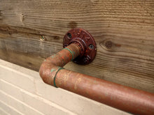 Load image into Gallery viewer, Rusty Old Copper Towel Rail - Miss Artisan