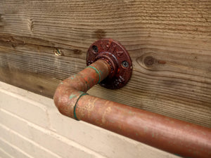 Rusty Old Copper Towel Rail - Miss Artisan