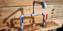 Load image into Gallery viewer, Galvanized Pipe Mixer Faucet Taps - Lever Handles - Miss Artisan