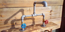 Laden Sie das Bild in den Galerie-Viewer, Galvanized Pipe Mixer Faucet Taps - Round Handle - Miss Artisan
