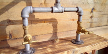Laden Sie das Bild in den Galerie-Viewer, Galvanized Pipe Mixer Faucet Taps - Stopcock Handle - Miss Artisan