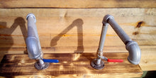 Load image into Gallery viewer, Pair Of Galvanized Faucet Taps - Lever Handle - Miss Artisan